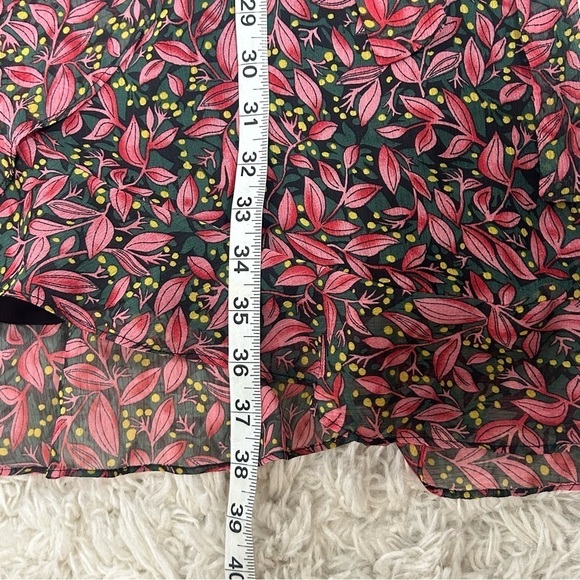 SELECTED Femme Leaf Print Wrap Dress - Picture 15 of 15